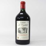 A double magnum of Château Le Castélot wine