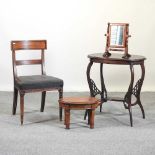 An Edwardian mahogany occasional table