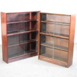Two Gibbs glazed bookcases
