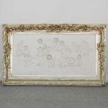 A gilt framed plaque