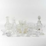 A collection of mainly 19th century glassware