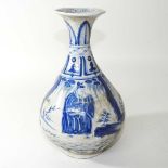 A Chinese blue and white vase