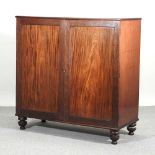 A 19th century mahogany cabinet