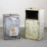 An industrial metal cabinet