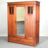 An early 20th century French pine armoire