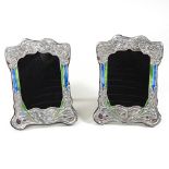 A pair of Art Nouveau style photograph frames