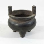 A Chinese bronze censer