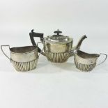 A Victorian silver tea service