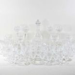 A collection of Waterford crystal