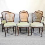 A set of French dining chairs