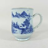An 18th century Chinese porcelain mug