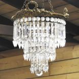 A three tier chandelier