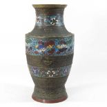 A Chinese cloisonne vase