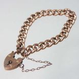 A 9 carat gold curb link bracelet
