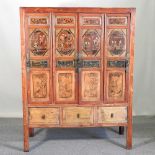 A Chinese painted cabinet