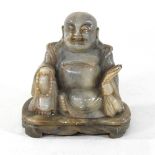 A soapstone carving of a buddha