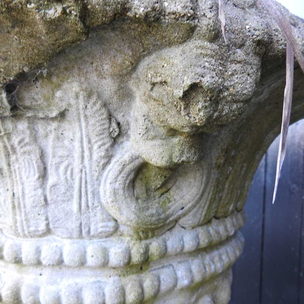 DAY TWO - A pair of cast stone garden urns - Image 6 of 9