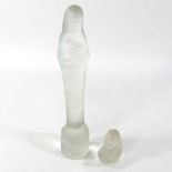 An Art Deco Scandinavian frosted glass figure