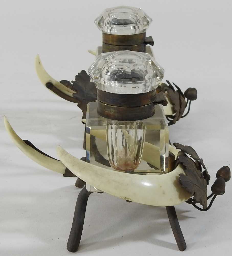 A 19th century inkstand - Image 3 of 11