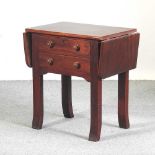 An antique pine side table