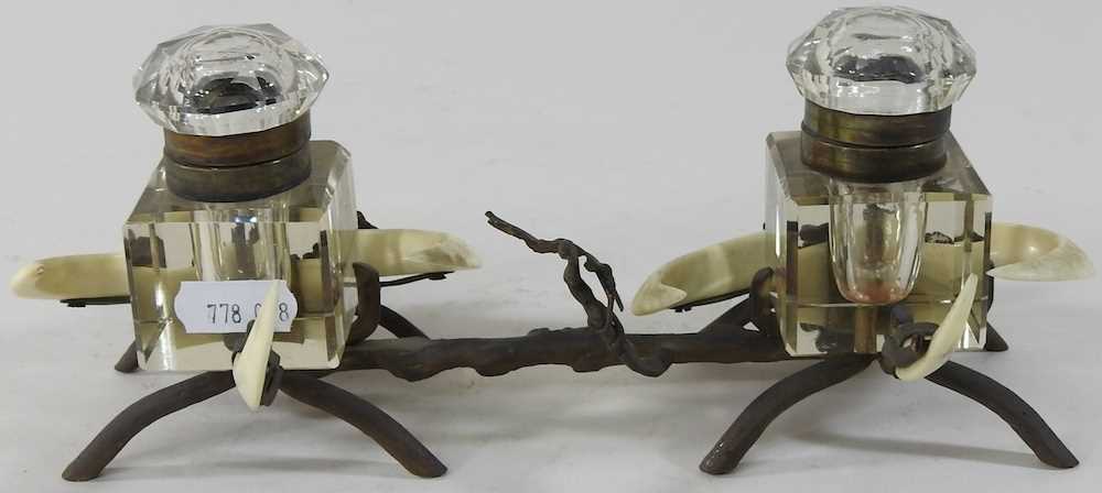 A 19th century inkstand - Image 4 of 11