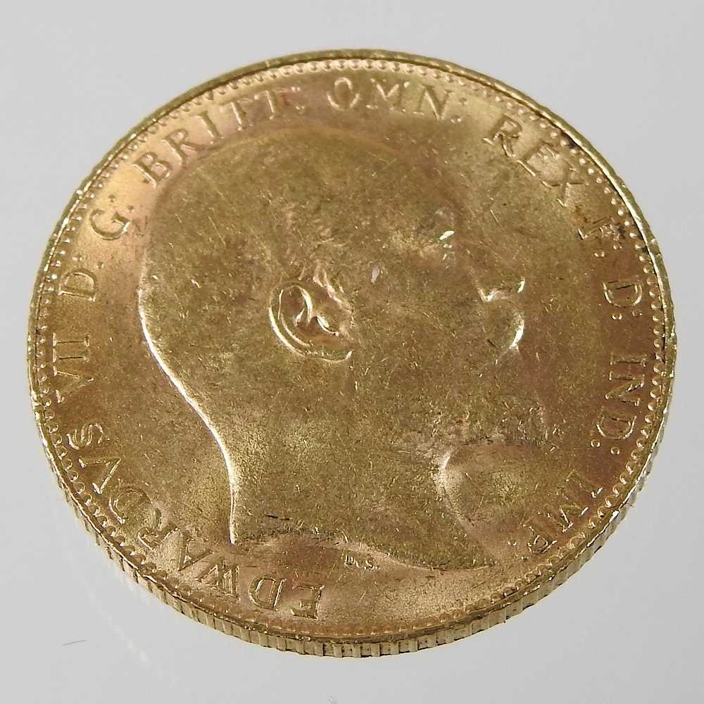 An Edward VII sovereign - Image 2 of 2