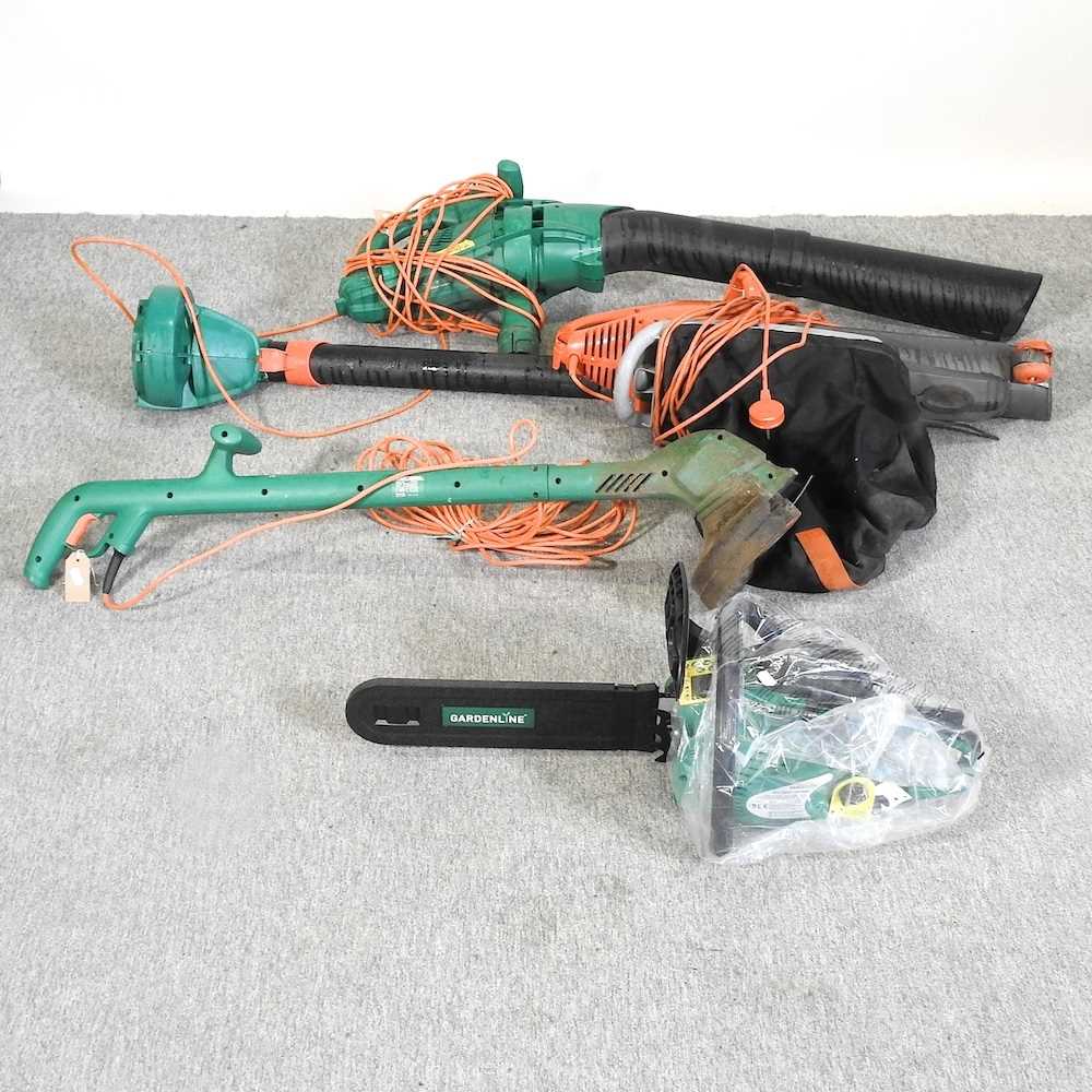 A petrol chainsaw