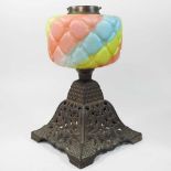 An Art Deco oil lamp