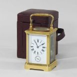 A mid 20th century brass cased carriage clock