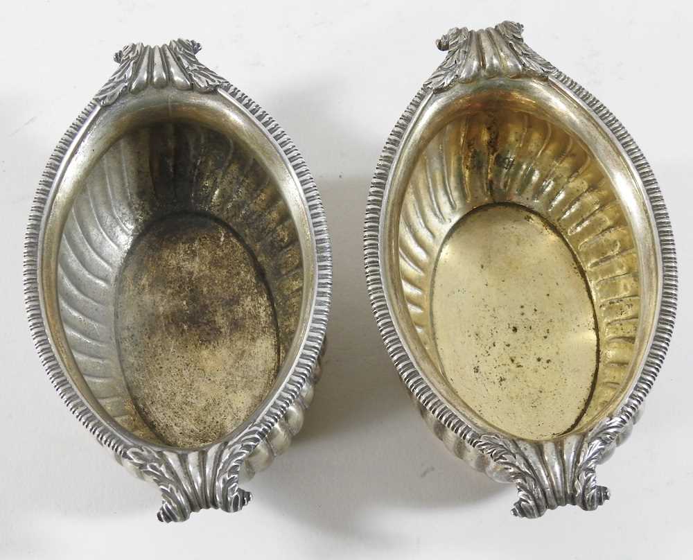 A pair of Victorian silver open salts - Image 3 of 4
