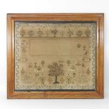 A William IV needlework sampler