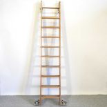 A modern oak library ladder