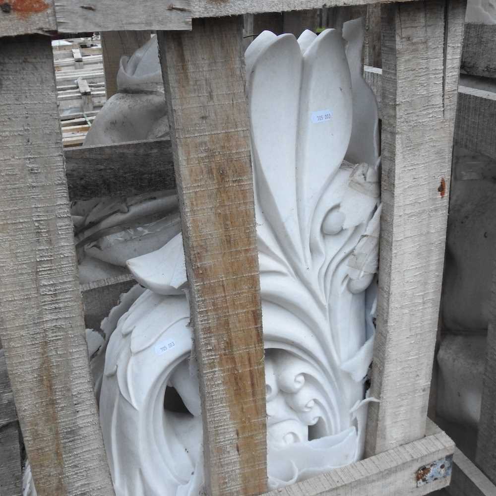 A pair of marble architectural brackets - Image 3 of 3