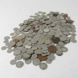 A collection of pre-decimal coins