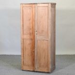 An antique pine cabinet