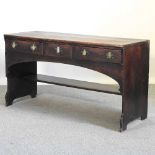 A 19th century stained pined dresser base