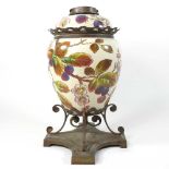 A 19th century oil lamp