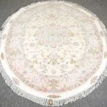 A part silk Persian carpet