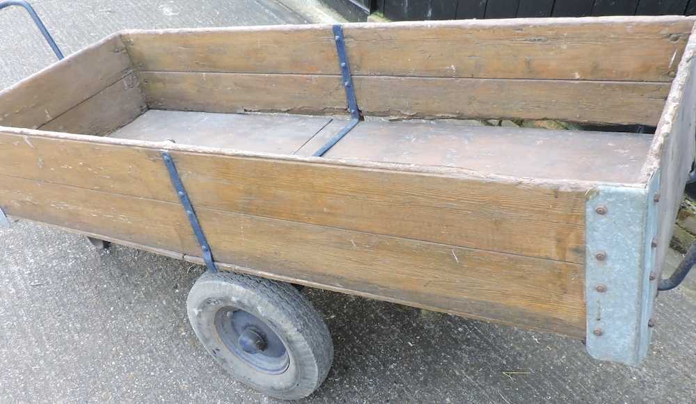 A large wooden hand cart - Image 6 of 10