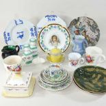 A collection of 19th century china