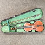 A Violin and bow