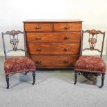 A Victorian mahogany chest