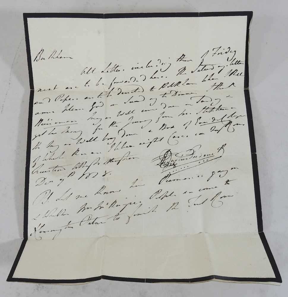 A signed letter from Prince Augustus Frederick - Image 4 of 10