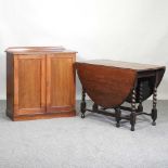 An Edwardian side cabinet