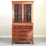 A 19th century secretaire bookcase