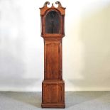 A 19th century longcase clock case