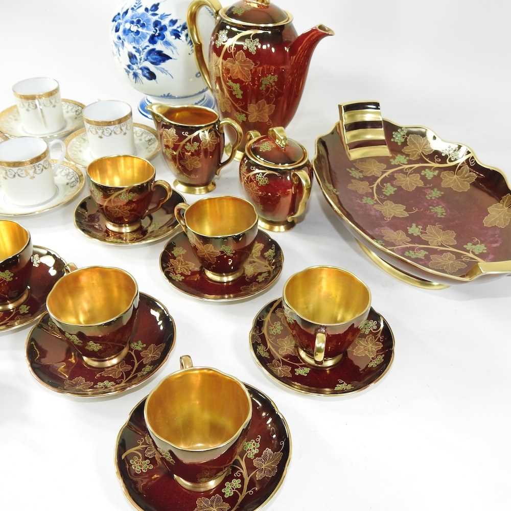 A Cartlon Ware Rouge Royal coffee service - Image 2 of 7