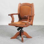 A mid 20th century desk chair