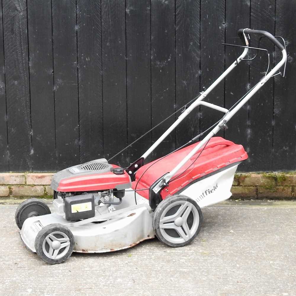 A Mountfield lawnmower