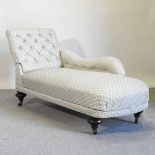 A Victorian chaise longue